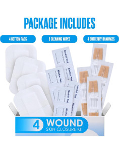 Tiras de Cierre de Heridas Houseables, Kit de 4 Unidades 2