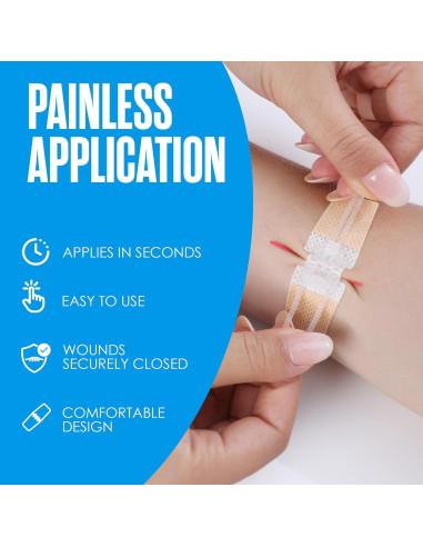 Tiras de Cierre de Heridas Houseables, Kit de 4 Unidades