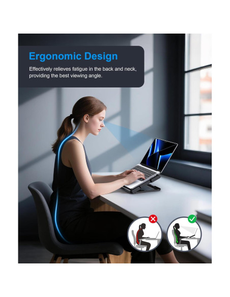 Base de Enfriamiento para Laptop MOKURU CR169 hasta 17.3" Negro