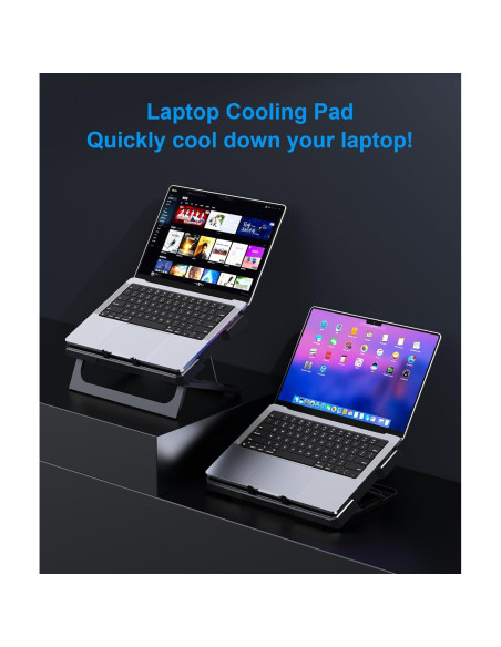 Base de Enfriamiento para Laptop MOKURU CR169 hasta 17.3" Negro