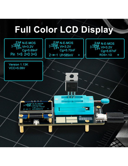 Probador de Transistores y Capacitores Treedix GM328 - Medidor LCR/ESR