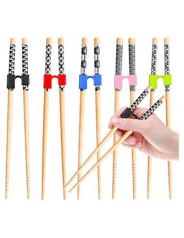 5 Pares de Palillos de Entrenamiento EAEDMY para Niños y Adultos