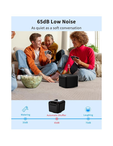 Distribuidor Automático de Cartas ADZERD T1 - Recargable, Silencioso, 1-12 Jugadores