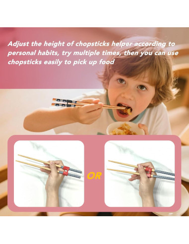 5 Pares de Palillos de Entrenamiento EAEDMY para Niños y Adultos