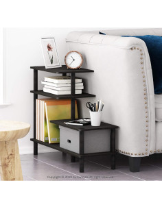 Estante Lateral Furinno Turn-N-Tube 3 Niveles Espresso 2