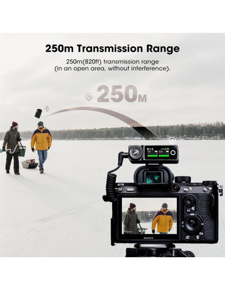 Sistema de micrófono lavalier inalámbrico Hollyland Lark Max 2.4GHz