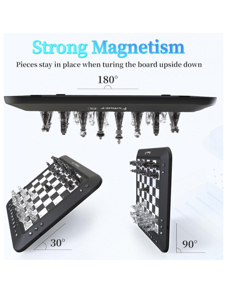 Juego de Ajedrez Electrónico Femuey P6 con Luz LED y Sensor Juego de Ajedrez Electrónico Femuey P6 con Luz LED y Sensor