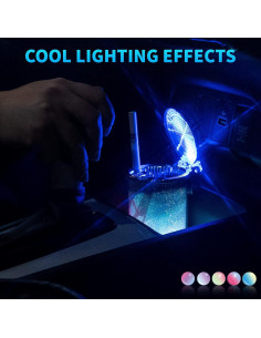 Cenicero de Coche EING Portátil con Luz LED Colorida 2