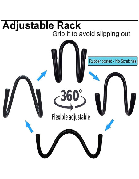 Soportes para Armas de Coche - 4 Piezas Ajustables - Metal Resistente