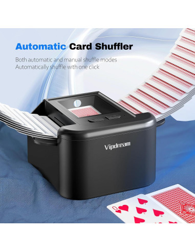 Barajador de Cartas Automático Vipdream con Batería Recargable