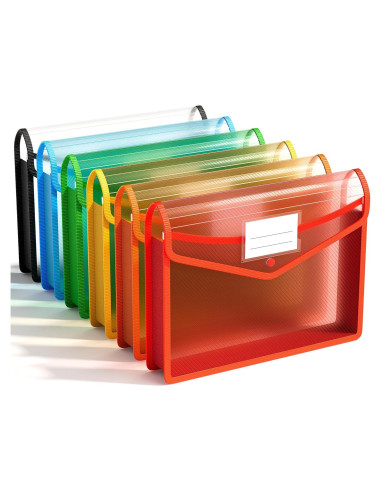 Carpeta Plástica Expansible ABC vida 6 Pcs A4 1000 Hojas