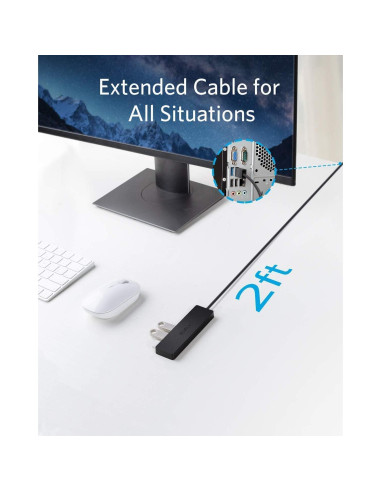 Cámara Web Anker PowerConf C200 2K con Hub USB 3.0