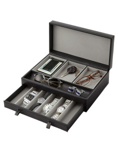 Organizador de Valet para Hombres Stock Your Home - Caja de Joyería con 10 Compartimentos