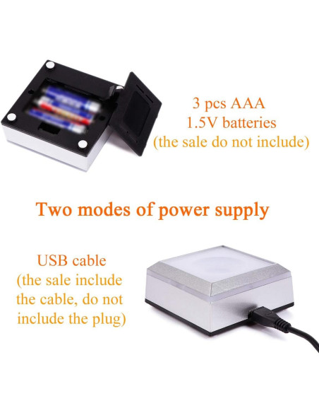 Esfera de Cristal Mapa Estelar Qianwei con Base LED Táctil