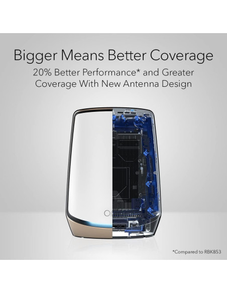 Router NETGEAR Orbi RBK862S Tri-Band WiFi 6 + Extensor 500m Router NETGEAR Orbi RBK862S Tri-Band WiFi 6 + Extensor 500m