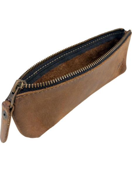 Estuche Rectangular para Lápices Hide & Drink 20x7.6cm Cuero