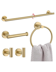 Juego de Soporte para Toallas Lairuier 5 Piezas Acero Inoxidable