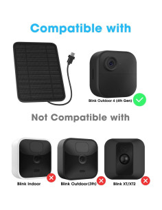 Paquete de 2 Paneles Solares 5W SW FUTURE para Blink 4ta Gen 2