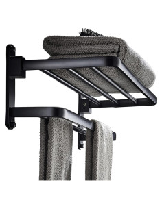 Soporte de Toalla BOZWELL BZ305-A 40 cm Negro Mate