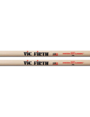 Baquetas Vic Firth 7A de Arce Natural para Jazz