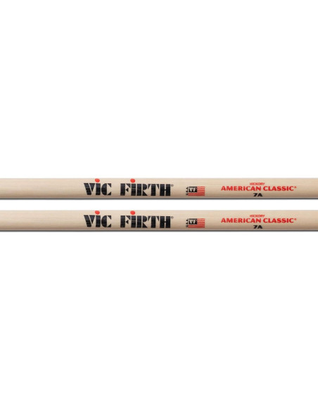 Baquetas Vic Firth 7A de Arce Natural para Jazz