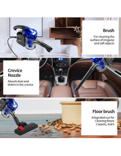 Aspiradora con Cable EFUSVAC GW906 600W 17KPa 4 en 1 2