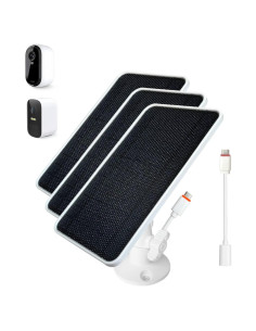 Cargador Solar JJMASEE para Arlo Essential 2K y EufyCam - 3 Pack
