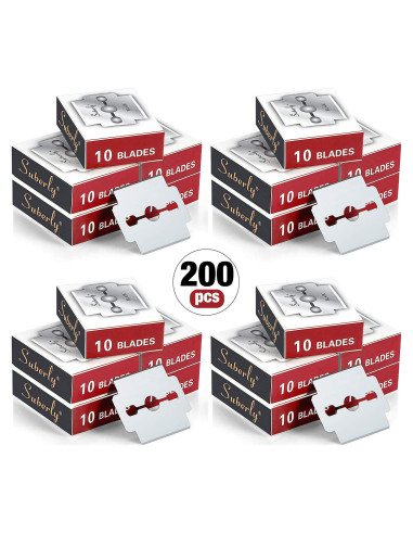 Mudder 200 Cuchillas de Repuesto Acero Inoxidable para Callos