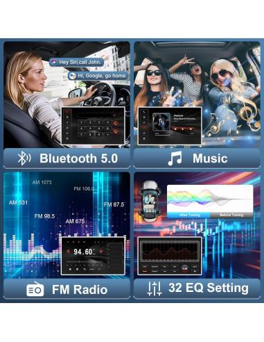 Radio de Coche Leadfan para Toyota Camry 2006-2011 9" GPS Bluetooth