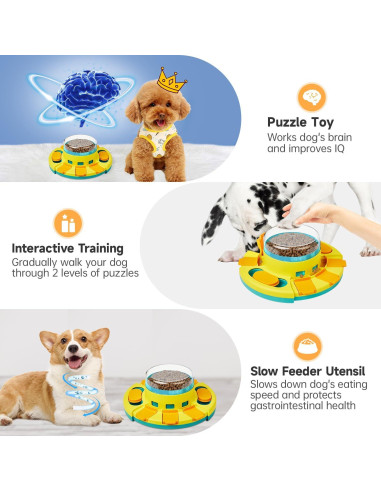 Juguete Rompecabezas para Perros Potaroma 10,67 cm Comedero Lento