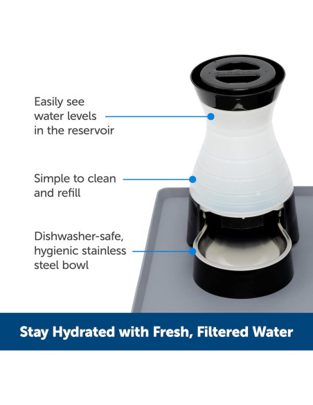 Fuente de Agua PetSafe Pequeña 1.9 L Acero Inoxidable