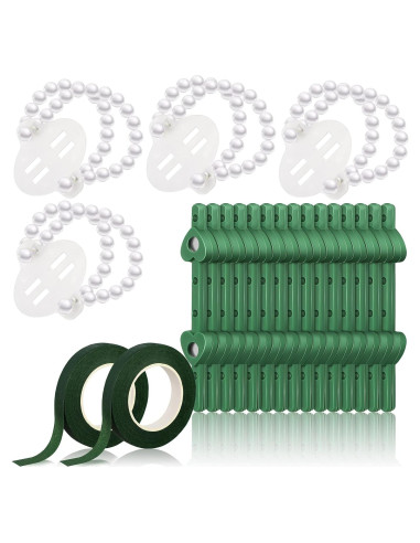 Kit de Accesorios para Boda Waydress: 4 Bandas de Muñeca y 15 Boutonnieres Magnéticos