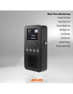 Enchufe Inteligente Aulifants LP405 25A Medidor de Energía 2