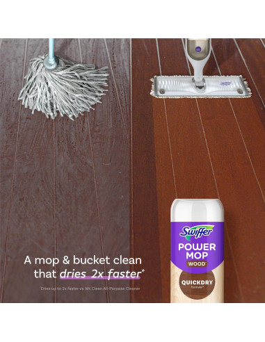 Limpiador de pisos de madera Swiffer Power Mop 1.5L aroma limón