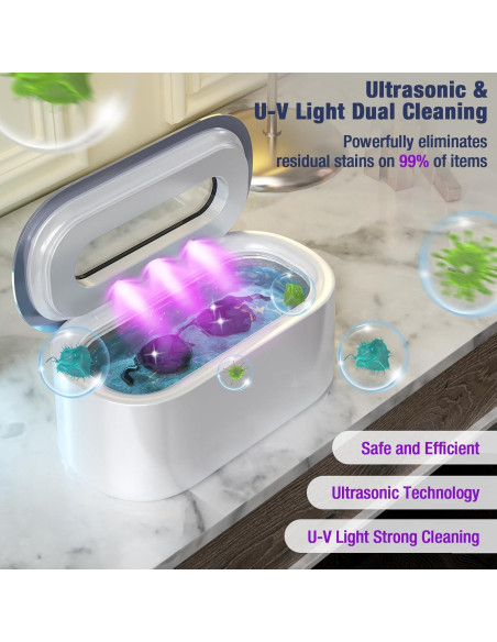 Limpiador Ultrasónico de Joyas RTLOII 30W 48kHz 150ml