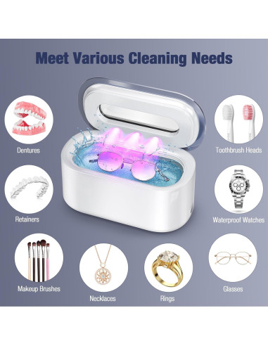 Limpiador Ultrasónico de Joyas RTLOII 30W 48kHz 150ml