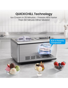 Máquina de Helados Gasbye ICE2037YJ 2.1L Acero Inoxidable 2