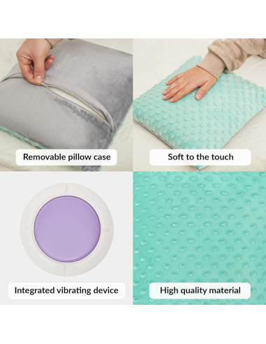 Almohada Vibrante Sensorial Odoxia Verde 30.99x30.99cm