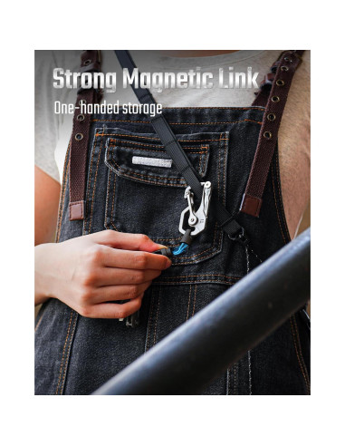 Llavero magnético KeyUnity KA45 de titanio, rotación 360