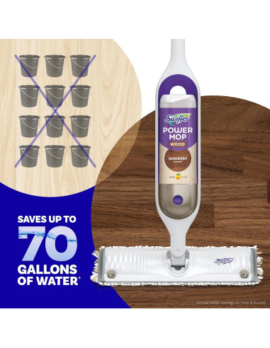 Limpiador de pisos de madera Swiffer Power Mop 1.5L aroma limón