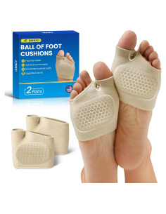 Almohadillas Metatarsales JWHOO - 2 Pares Gel Tamaño L