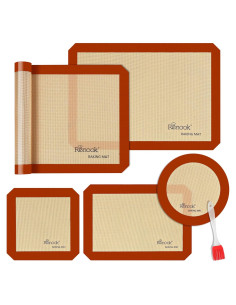 Juego de 5 Tapetes de Silicona para Hornear Renook
