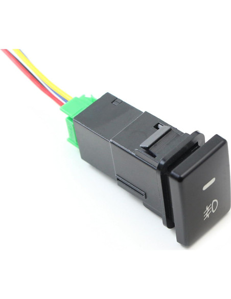 Interruptor de Botón 4 Polos 12V iJDMTOY con LED para Toyota