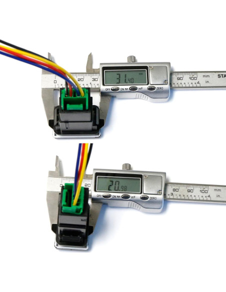 Interruptor de Botón 4 Polos 12V iJDMTOY con LED para Toyota