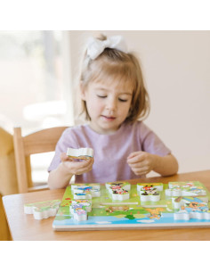 Puzzle de Madera Chunky Melissa & Doug Mickey Mouse 8 Piezas 2