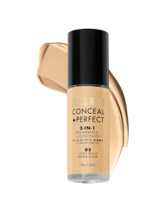 Base Líquida Corrector Milani Ocultar + Perfecto Beige Claro 30ml