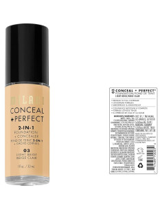 Base Líquida Corrector Milani Ocultar + Perfecto Beige Claro 30ml 2