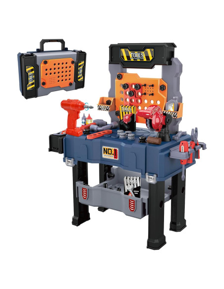 Juego de Banco de Herramientas MUGEYMYD para Niños 66 Acc.