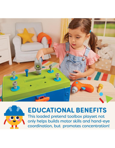 Juego de Herramientas para Niños Battat 20 Piezas Educativo