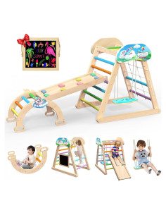 Conjunto de Escalada Pikler 10 en 1 - Gimnasio de Madera